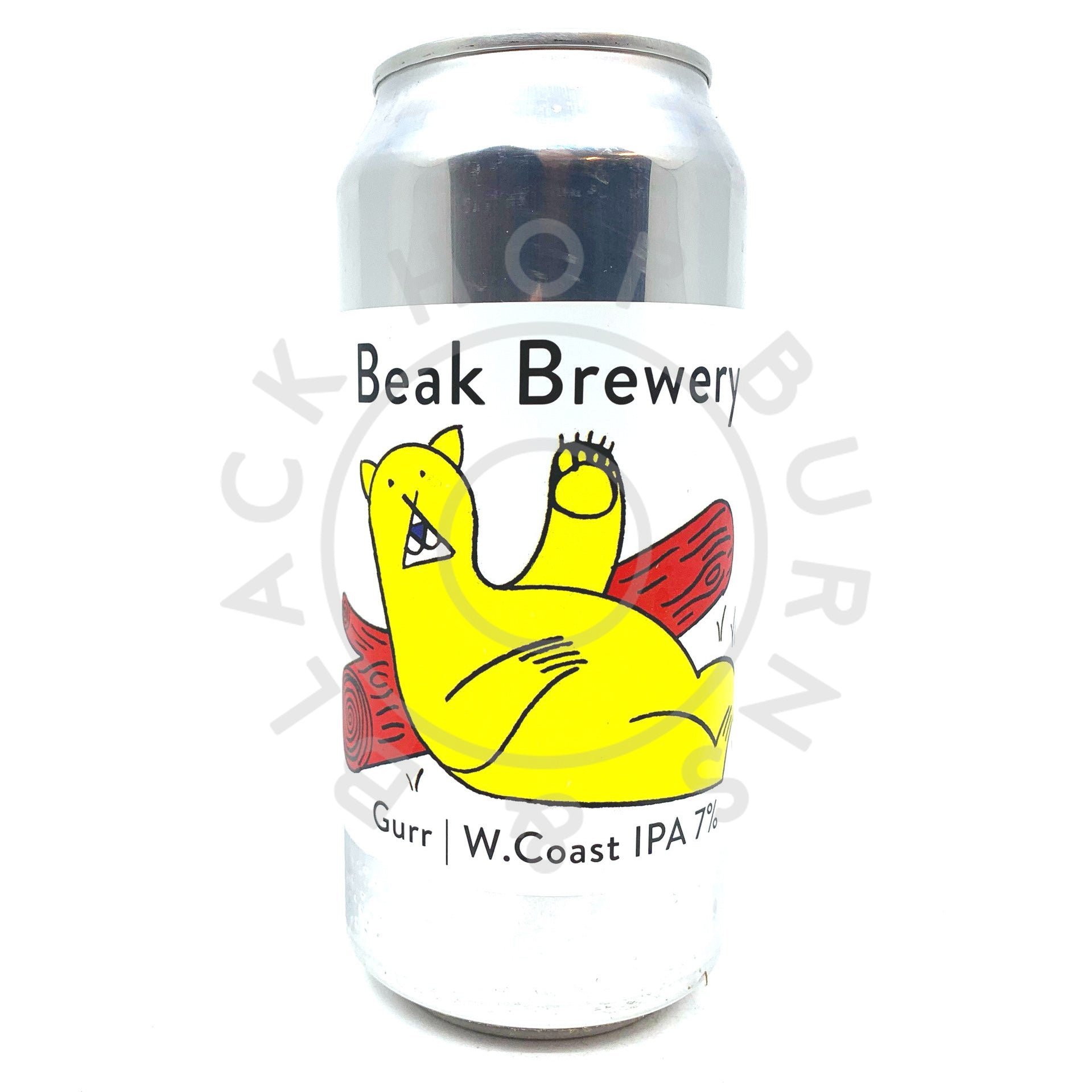Beak Brewery Gurr West Coast IPA 7% (440ml can)-Hop Burns & Black