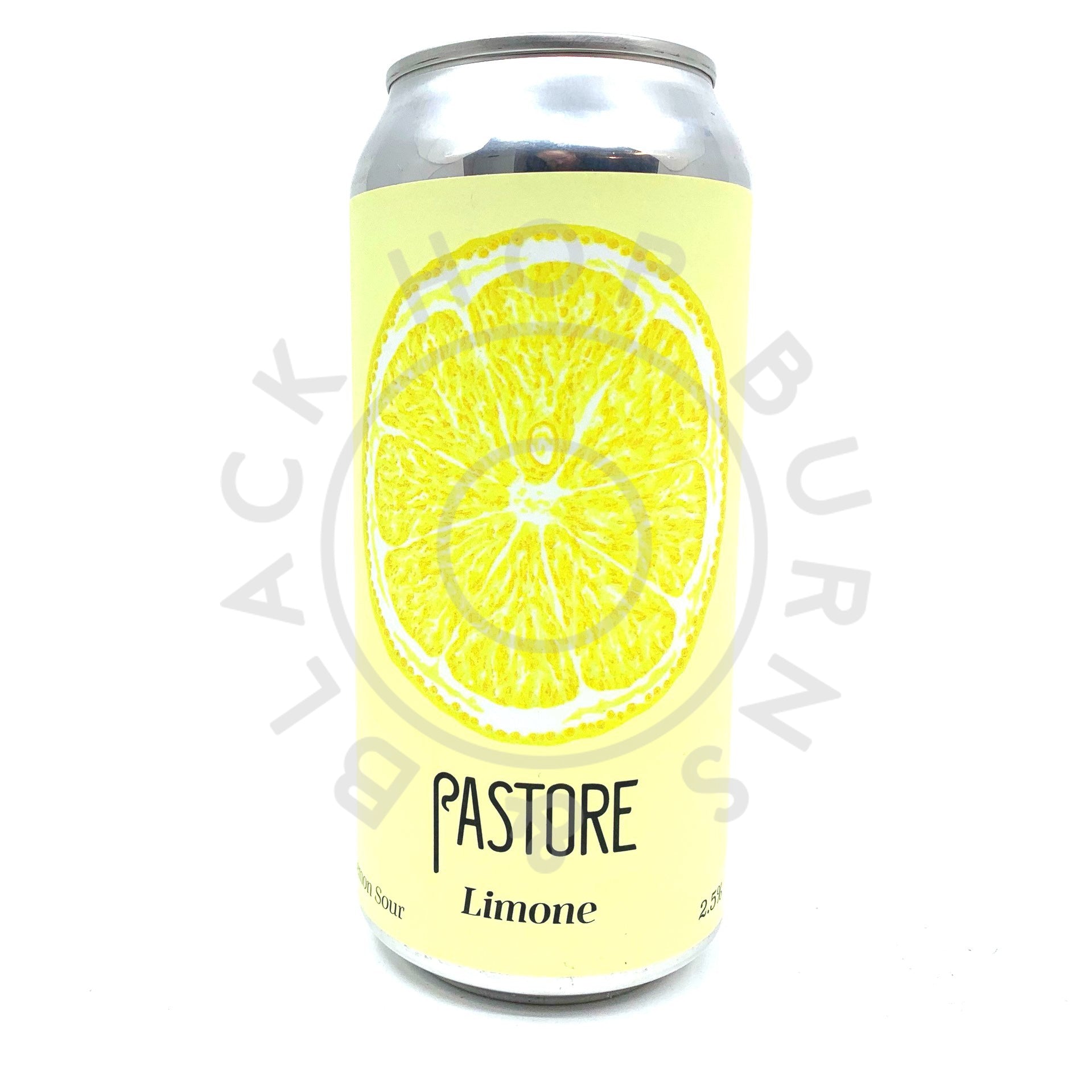 Pastore Limone Sour 2.5% (440ml can)-Hop Burns & Black