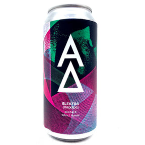 Alpha Delta Elektra Dry Hopped Pale Ale 4.7% (440ml can)-Hop Burns & Black