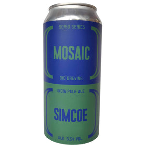 O/O Mosaic Simcoe IPA 6.5% (440ml can)-Hop Burns & Black