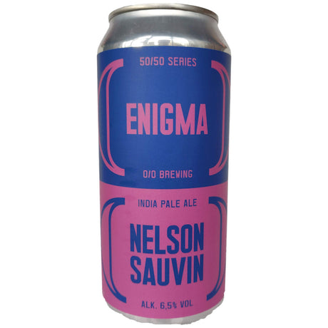 O/O 50/50 Enigma & Nelson Sauvin IPA 6.5% (440ml can)-Hop Burns & Black
