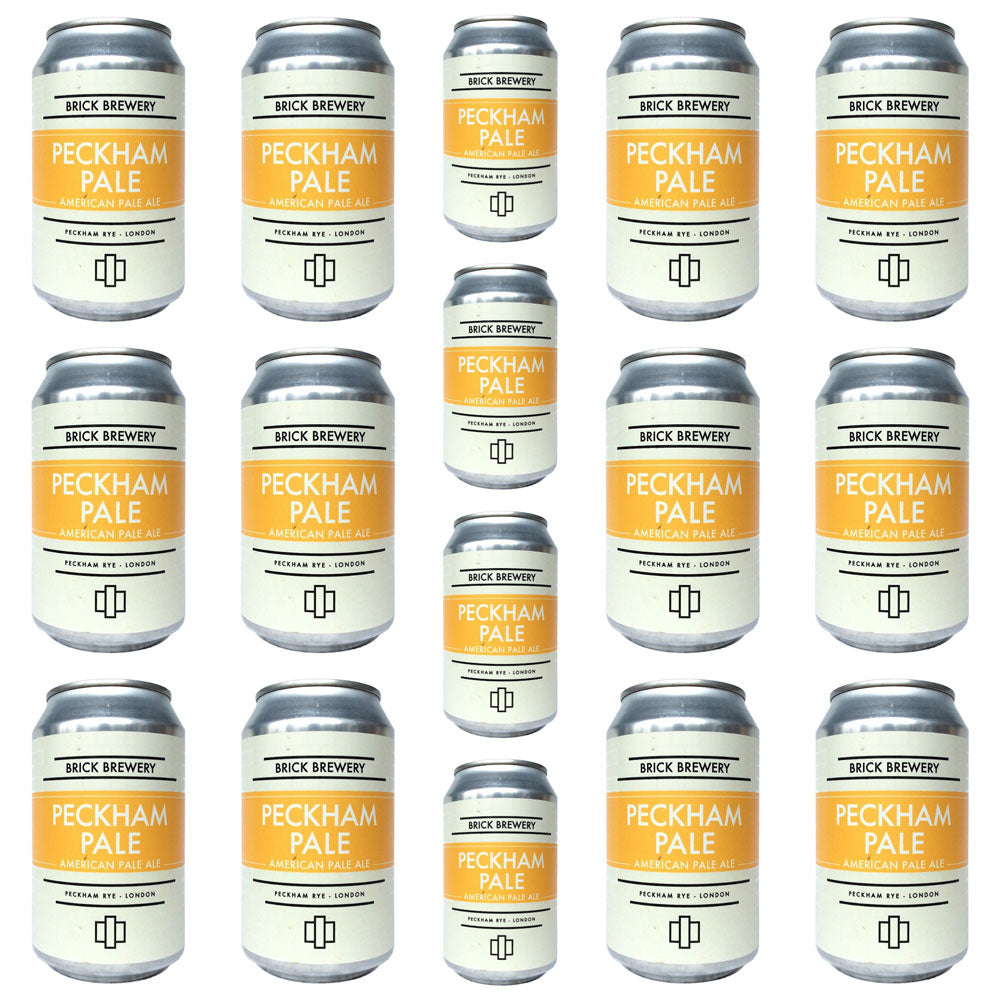 Brick Brewery Peckham Pale APA 4.5% CASE (24 x 330ml cans)-Hop Burns & Black