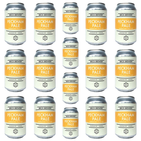 Brick Brewery Peckham Pale APA 4.5% CASE (24 x 330ml cans)-Hop Burns & Black