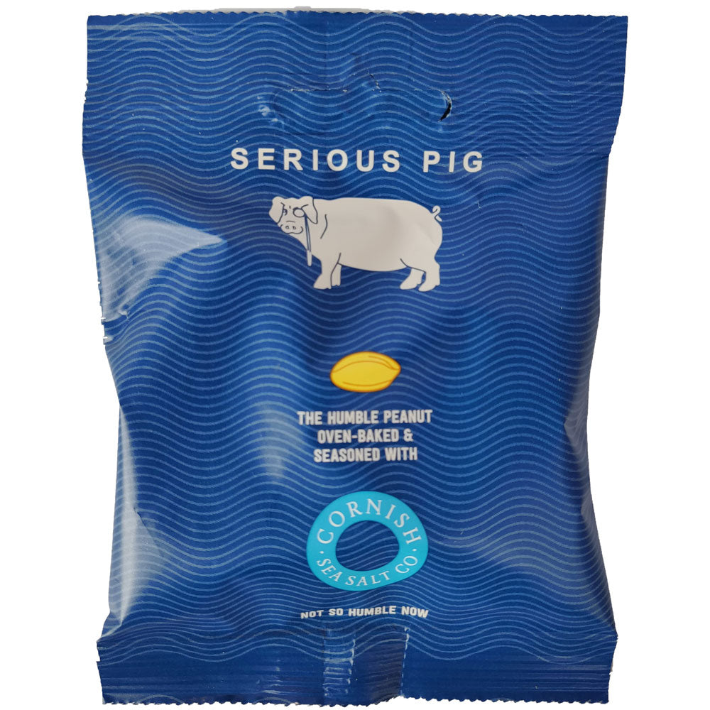 Serious Pig Cornish Sea Salted Peanuts (40g)-Hop Burns & Black