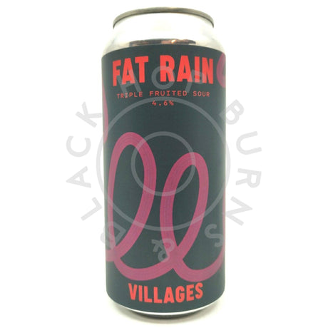 Villages Fat Rain Triple Fruited Sour 4.6% (440ml can)-Hop Burns & Black