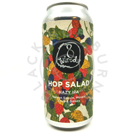 8 Wired Hop Salad IPA 6% (440ml can)-Hop Burns & Black