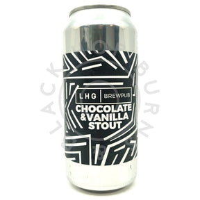 Left Handed Giant Brewpub Chocolate & Vanilla Stout 5% (440ml can)-Hop Burns & Black