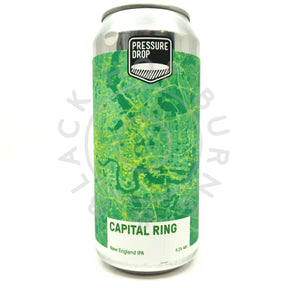 Pressure Drop Capital Ring New England IPA 6.2% (440ml can)-Hop Burns & Black
