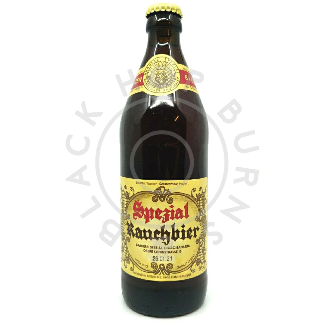 Spezial Marzen Rauchbier 5.3% (500ml)-Hop Burns & Black