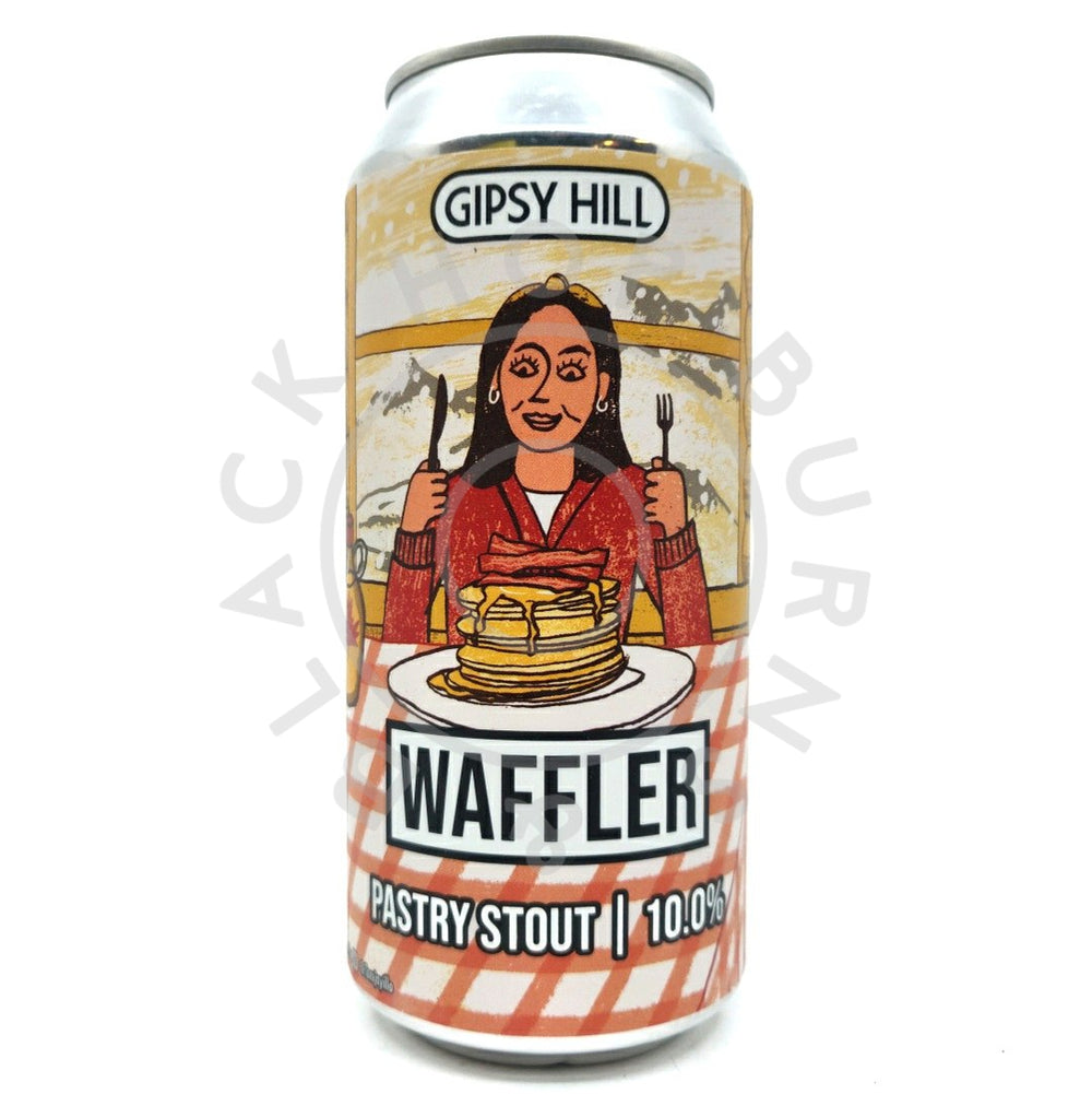 Gipsy Hill Waffler Pastry Stout 10% (440ml can)-Hop Burns & Black