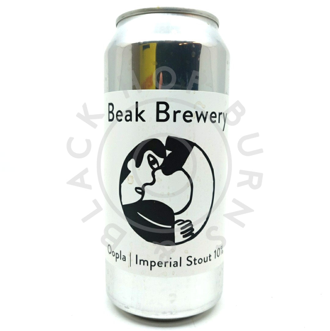 Beak Brewery Oopla Imperial Coffee & Vanilla Imperial Stout 10% (440ml can)-Hop Burns & Black