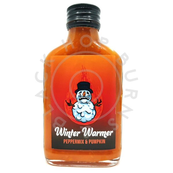 Crazy Bastard Winter Warmer Pepper Mix & Pumpkin Hot Sauce (100ml)-Hop Burns & Black