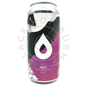Polly's Brew Co Idaho 7 DDH Oat IPA 6% (440ml can)-Hop Burns & Black