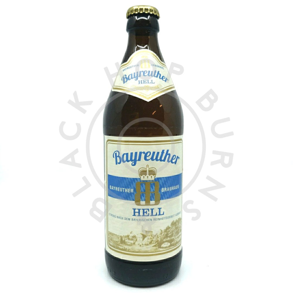 Bayreuther Hell 4.9% (500ml)-Hop Burns & Black