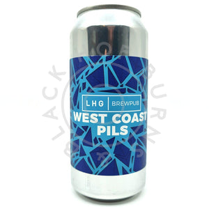 Left Handed Giant West Coast Pils 5% (440ml can)-Hop Burns & Black