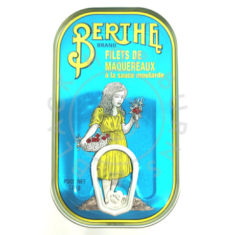 Berthe Mackerel Fillets in Mustard Sauce (120g)-Hop Burns & Black