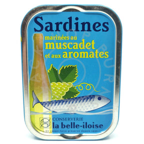 La Belle Iloise Sardines with Muscadet Wine (115g)-Hop Burns & Black