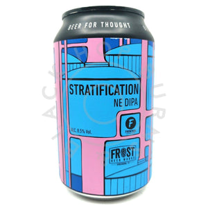 Brouwerij Frontaal Stratification Double IPA 8.5% (330ml can)-Hop Burns & Black