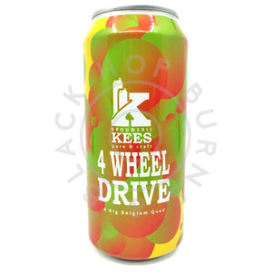 Kees x Pohjala 4 Wheel Drive Belgian Quadrupel 10.2% (440ml can)-Hop Burns & Black