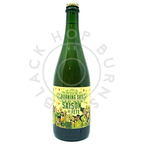 Burning Sky Saison de Fete 6.6% (750ml)-Hop Burns & Black