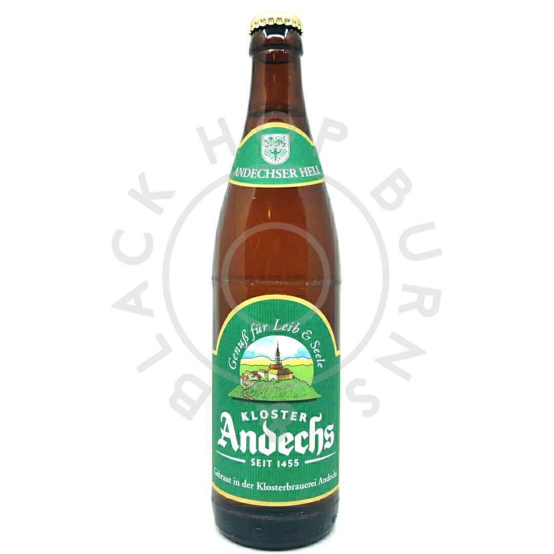 Kloster Andechs Andechser Vollbier Hell 4.8% (500ml)-Hop Burns & Black