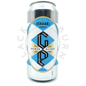 Verdant German Pilsner 4.9% (440ml can)-Hop Burns & Black