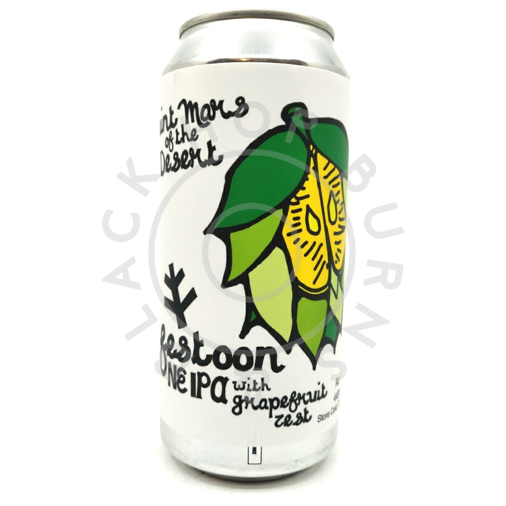 St Mars Of The Desert Festoon NEIPA 6.2% (440ml can)-Hop Burns & Black
