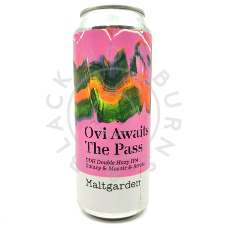 Maltgarden Ovi Awaits The Pass DDH IPA 6.5% (500ml can)-Hop Burns & Black