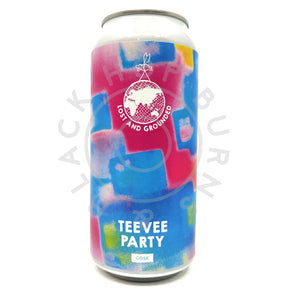 Lost & Grounded Teevee Party Gose 3.2% (440ml can)-Hop Burns & Black