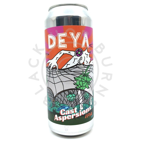 DEYA Cast Aspersions IPA 6.5% (500ml can)-Hop Burns & Black