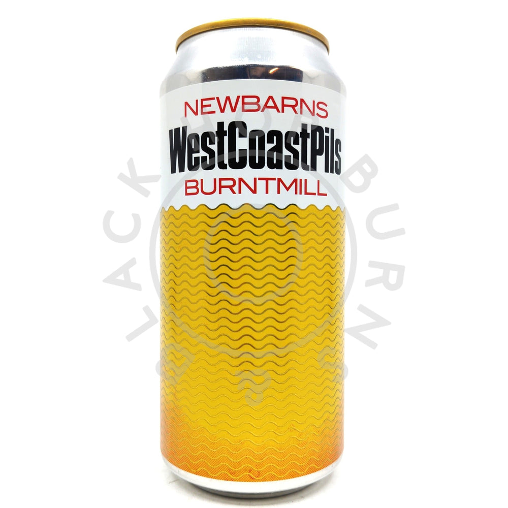 Newbarns x Burnt Mill West Coast Pils 6.5% (440ml can)-Hop Burns & Black