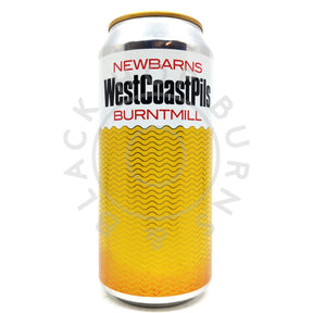 Newbarns x Burnt Mill West Coast Pils 6.5% (440ml can)-Hop Burns & Black