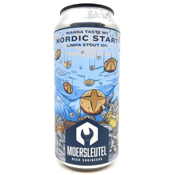 Moersleutel Wanna Taste My Nordic Star Imperial Stout 10% (440ml can)-Hop Burns & Black