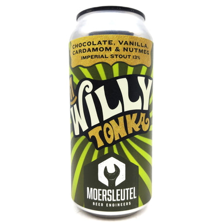 Moersleutel Willy Tonka Chocolate, Vanilla, Cardamom & Nutmeg Imperial Stout 13% (440ml can)-Hop Burns & Black