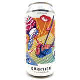 Duration Yet Here I Stand White IPA 6% (440ml can)-Hop Burns & Black
