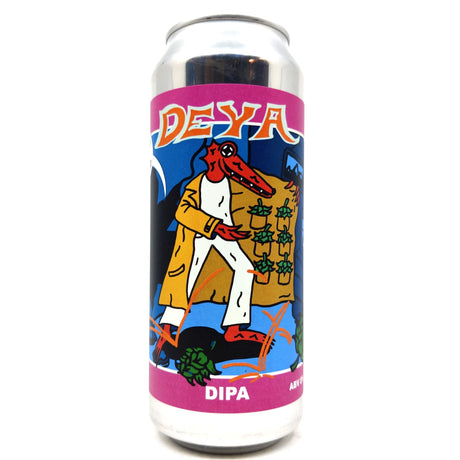 DEYA Saturated in Idaho 7 DIPA 8% (500ml can)-Hop Burns & Black