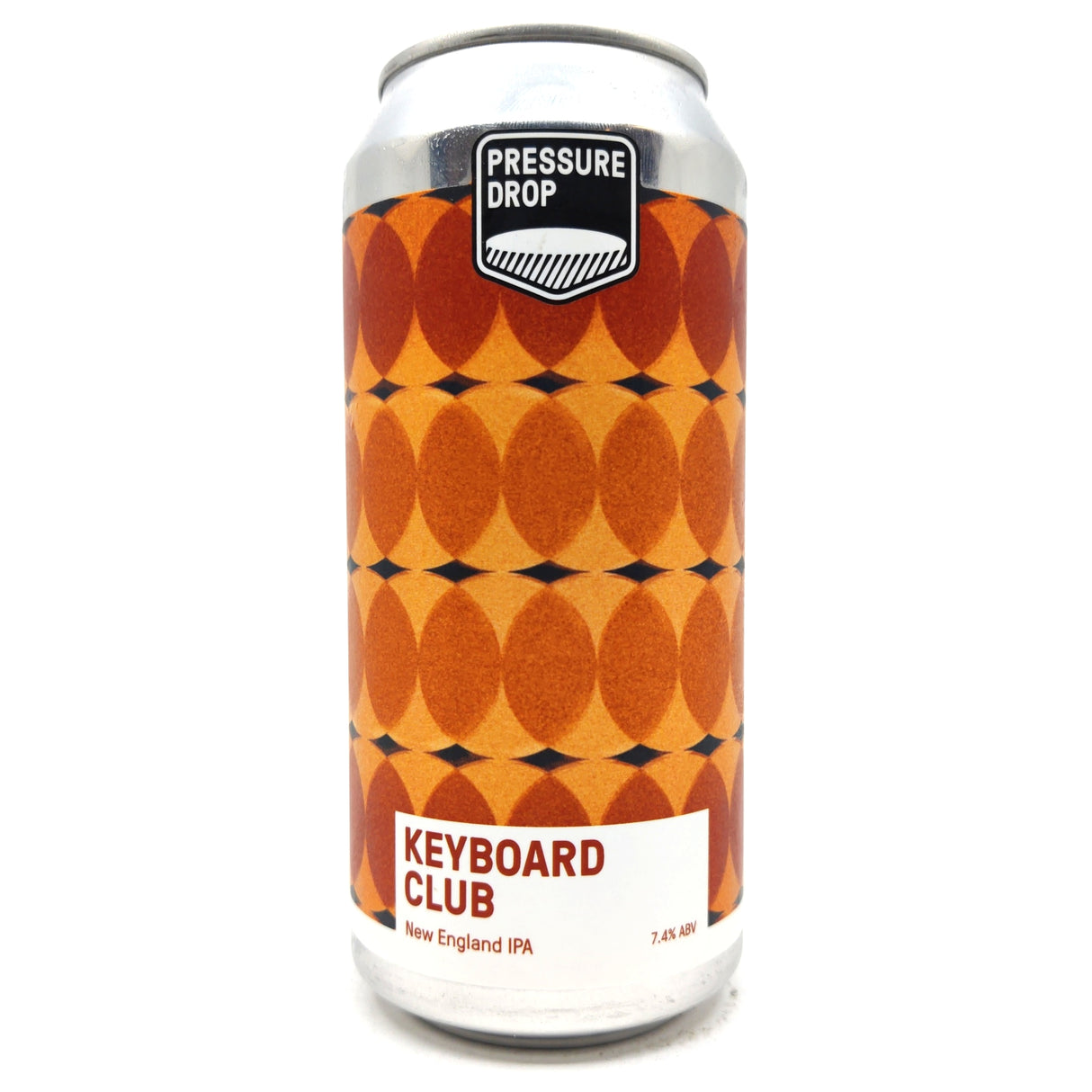 Pressure Drop Keyboard Club New England IPA 7.4% (440ml can)-Hop Burns & Black