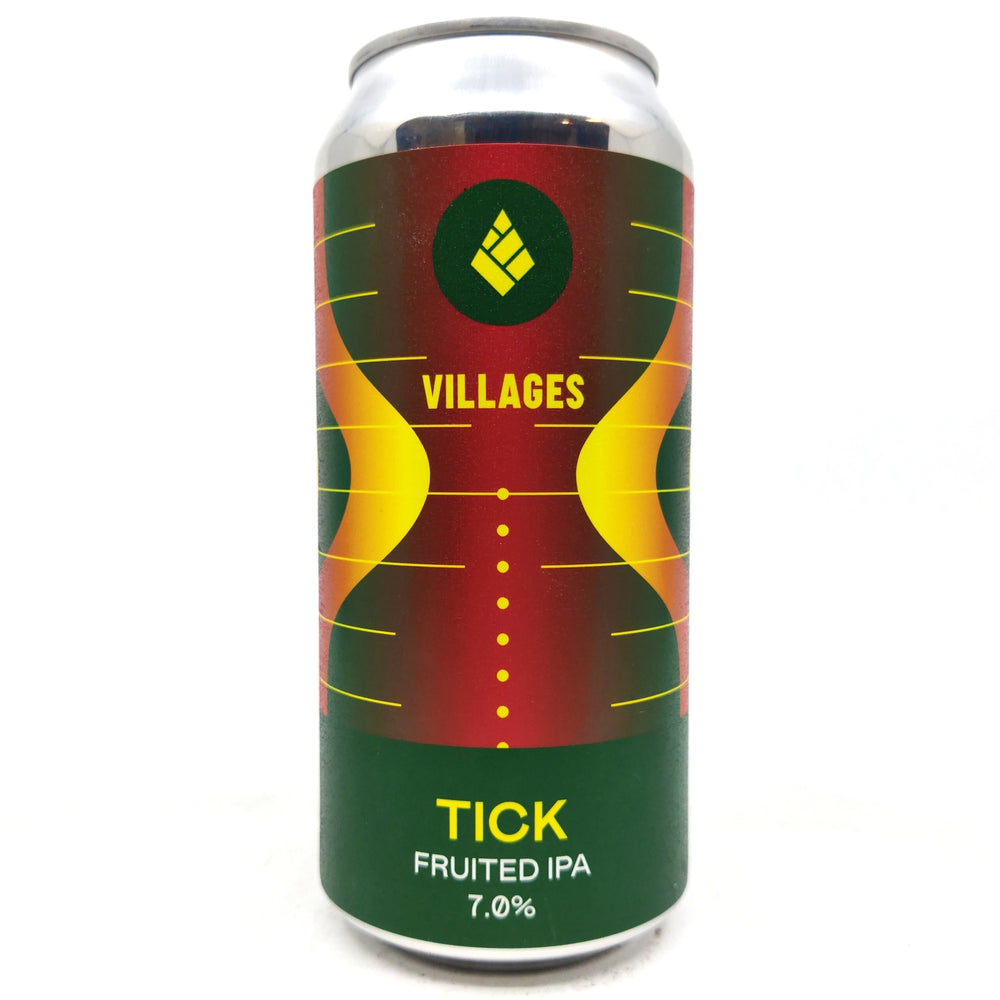 Drop Project x Villages Tick Fruited IPA 7% (440ml can)-Hop Burns & Black