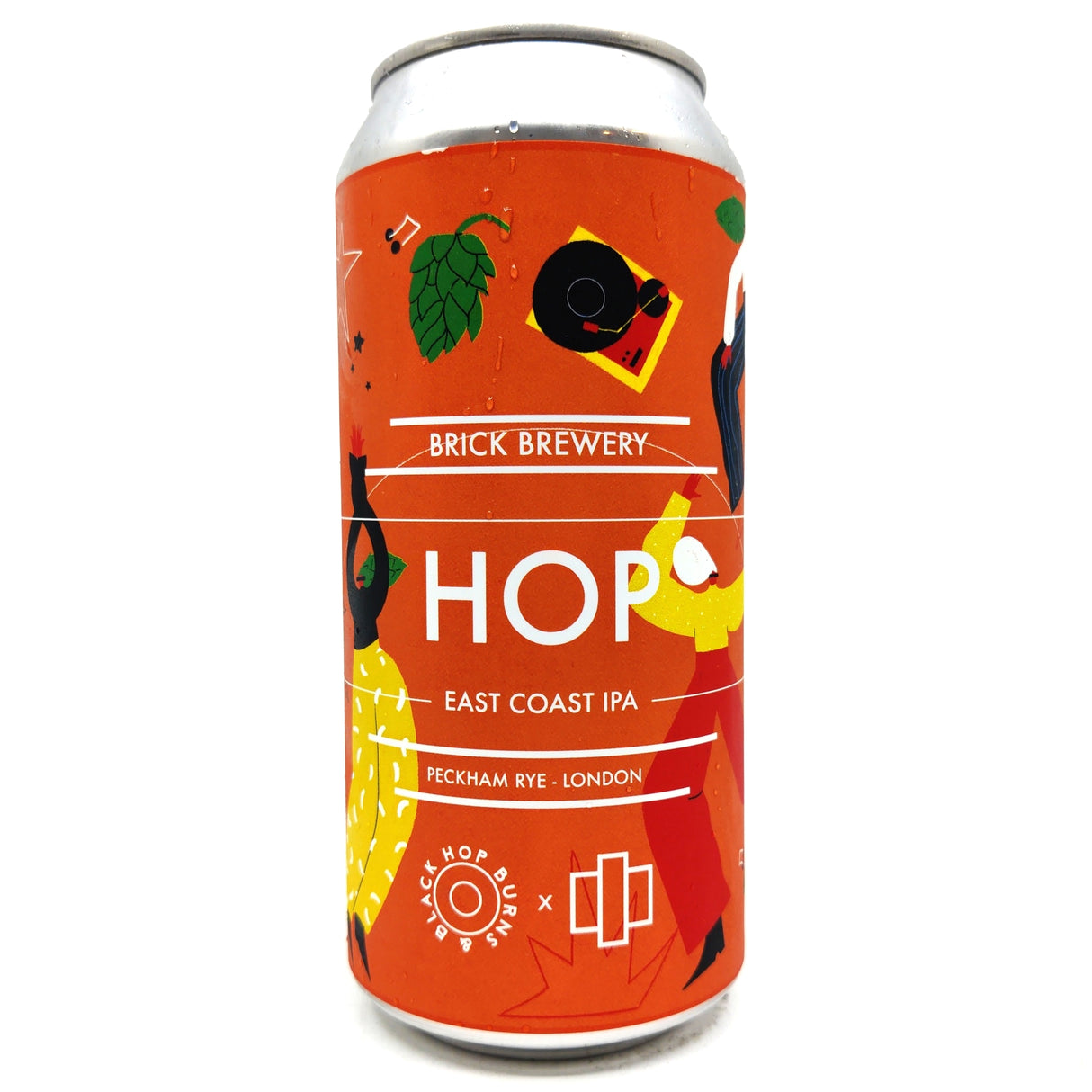 Brick Brewery x Hop Burns & Black HOP East Coast IPA 5.9% (440ml can)-Hop Burns & Black