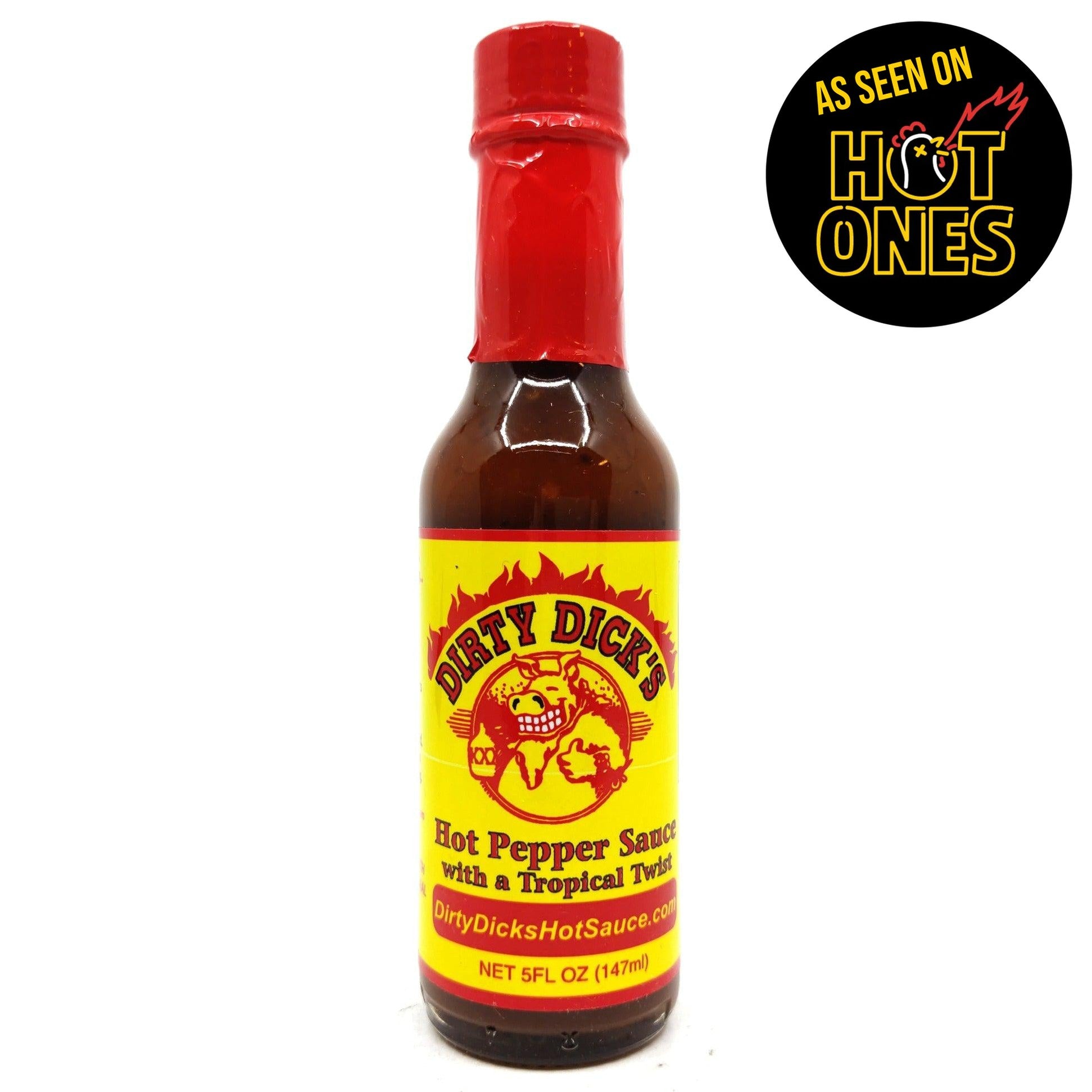 Dirty Dick's Hot Pepper Sauce (148ml)-Hop Burns & Black