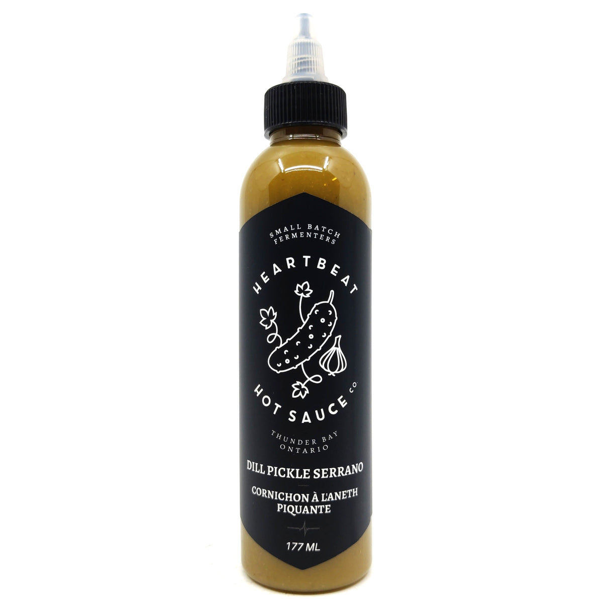 Heartbeat Dill Pickle Serrano Hot Sauce (177ml)-Hop Burns & Black