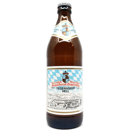 Tegernsee Hell 4.8% (500ml)-Hop Burns & Black
