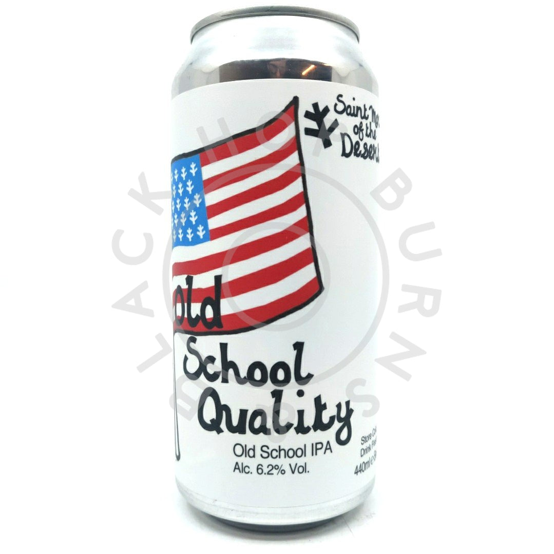 St Mars Old School Quality IPA 6.2% (440ml can)-Hop Burns & Black