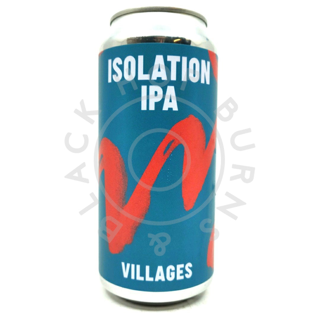 Villages Isolation IPA Number 4 6% (440ml can)-Hop Burns & Black
