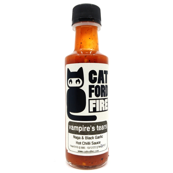 Catford Fire Vampire's Tears Naga & Black Garlic Hot Chilli Sauce (100ml)-Hop Burns & Black