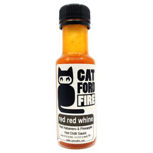 Catford Fire Red Red Whine Hot Chilli Sauce (100ml)-Hop Burns & Black