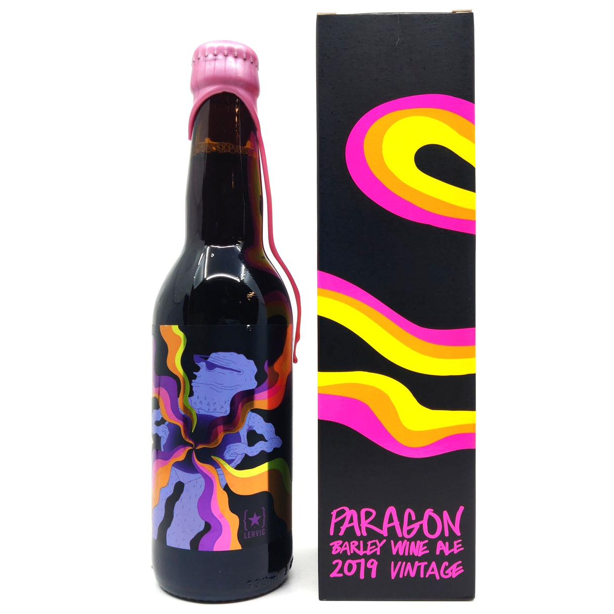 Lervig Paragon Barley Wine 2019 13.5% (330ml)-Hop Burns & Black