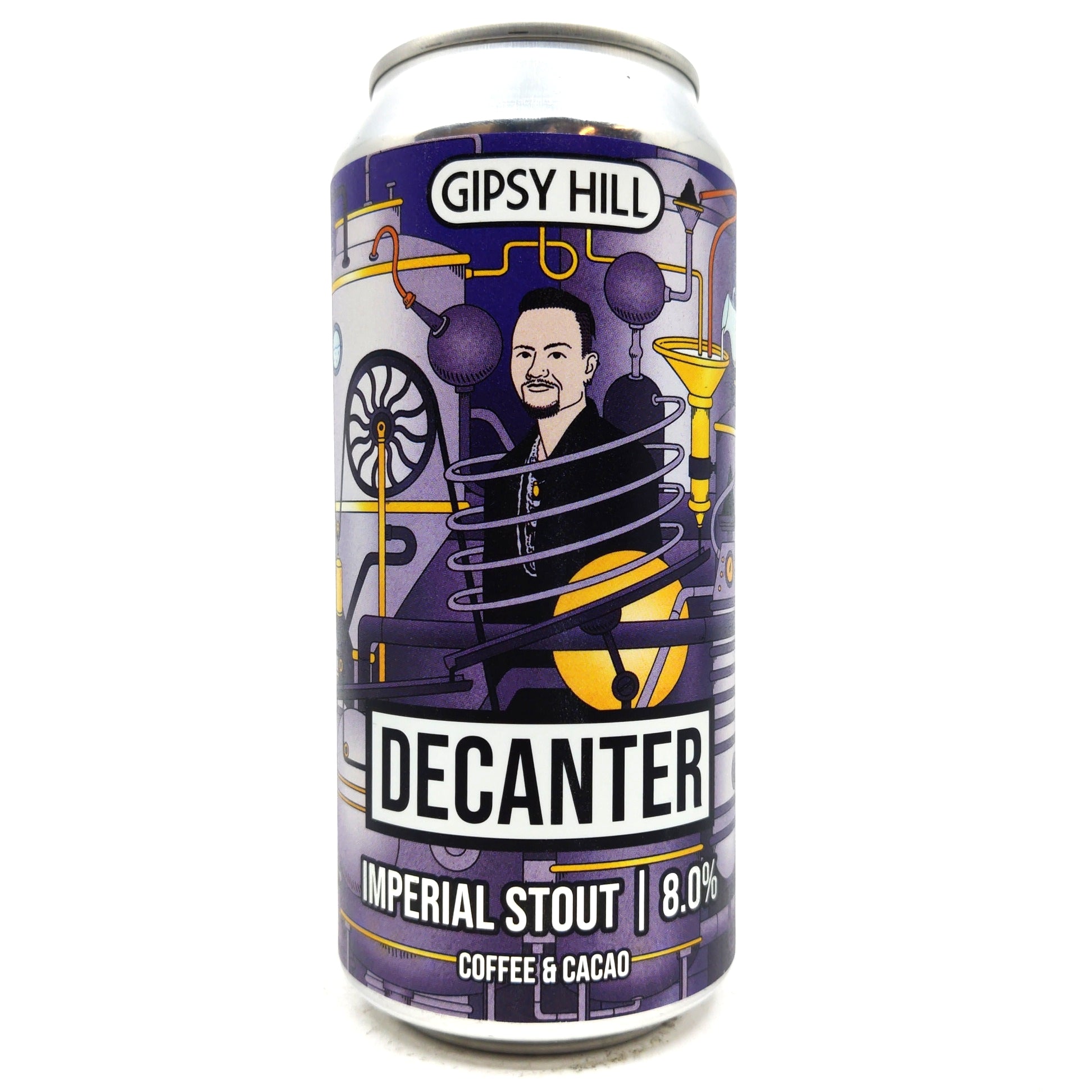 Gipsy Hill Decanter Coffee & Cacao Imperial Stout 8% (440ml can)-Hop Burns & Black
