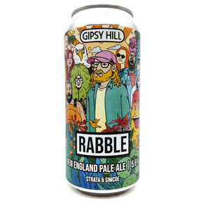 Gipsy Hill Rabble New England Pale Ale 5.6% (440ml can)-Hop Burns & Black