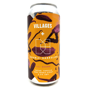 Double Barrelled x Villages Lil' Beans Cacao, Vanilla & Tonka Stout 3.5% (440ml can)-Hop Burns & Black